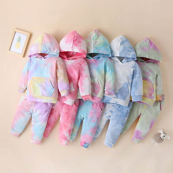Children's Tie-dye Two-piece Suit