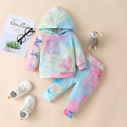Children's Tie-dye Two-piece Suit