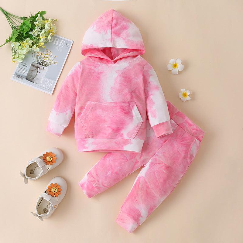 Children's Tie-dye Two-piece Suit