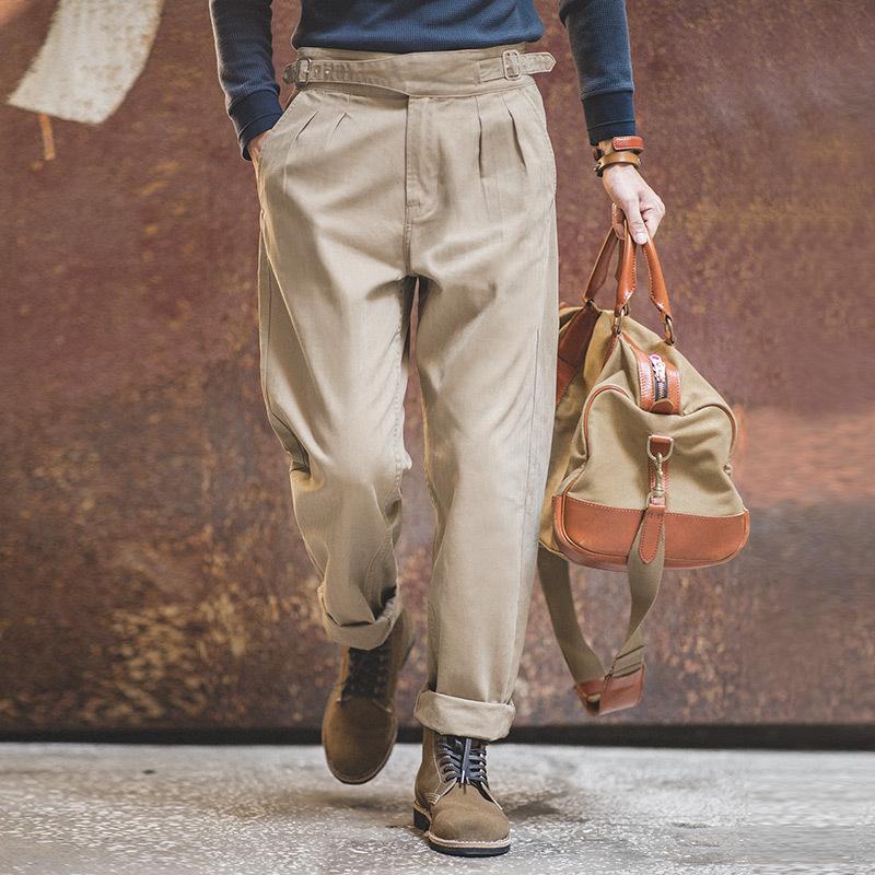 Vintage Gurkha Cargo Work Khaki Pants