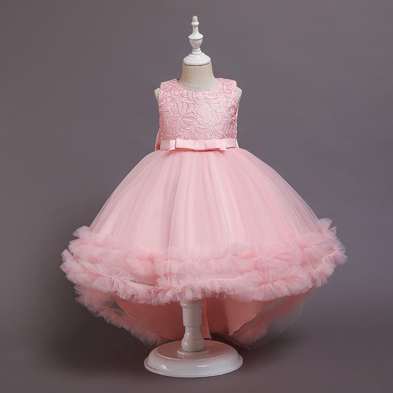 Girls Embroidered Princess Puffy Birthday Dress