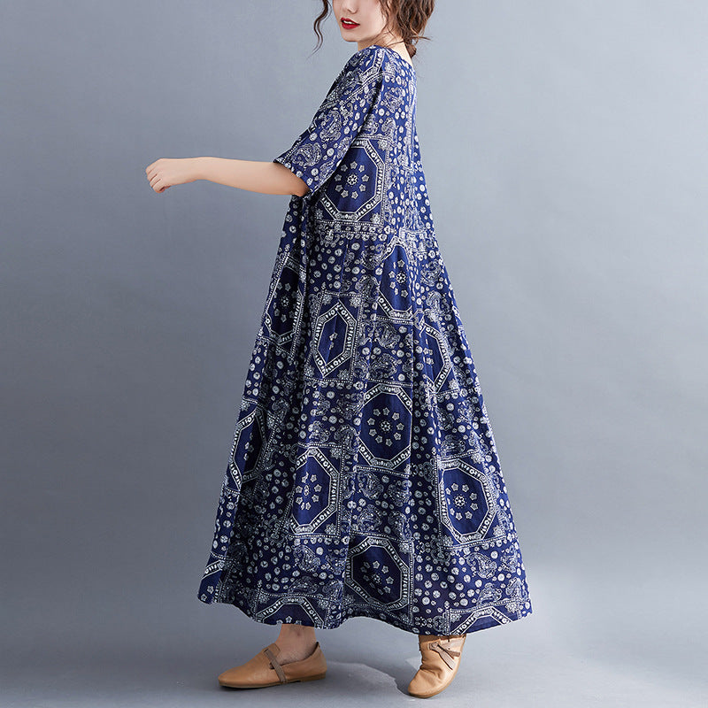 Ethnic Style Loose Dress