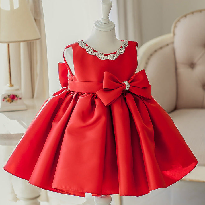 Bowknot Girl Princess Dress