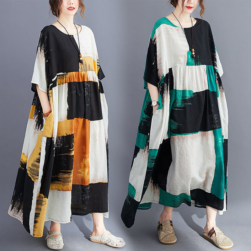 Ethnic Style Loose Dress