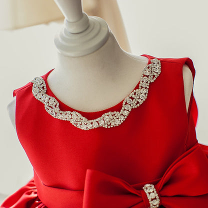 Bowknot Girl Princess Dress