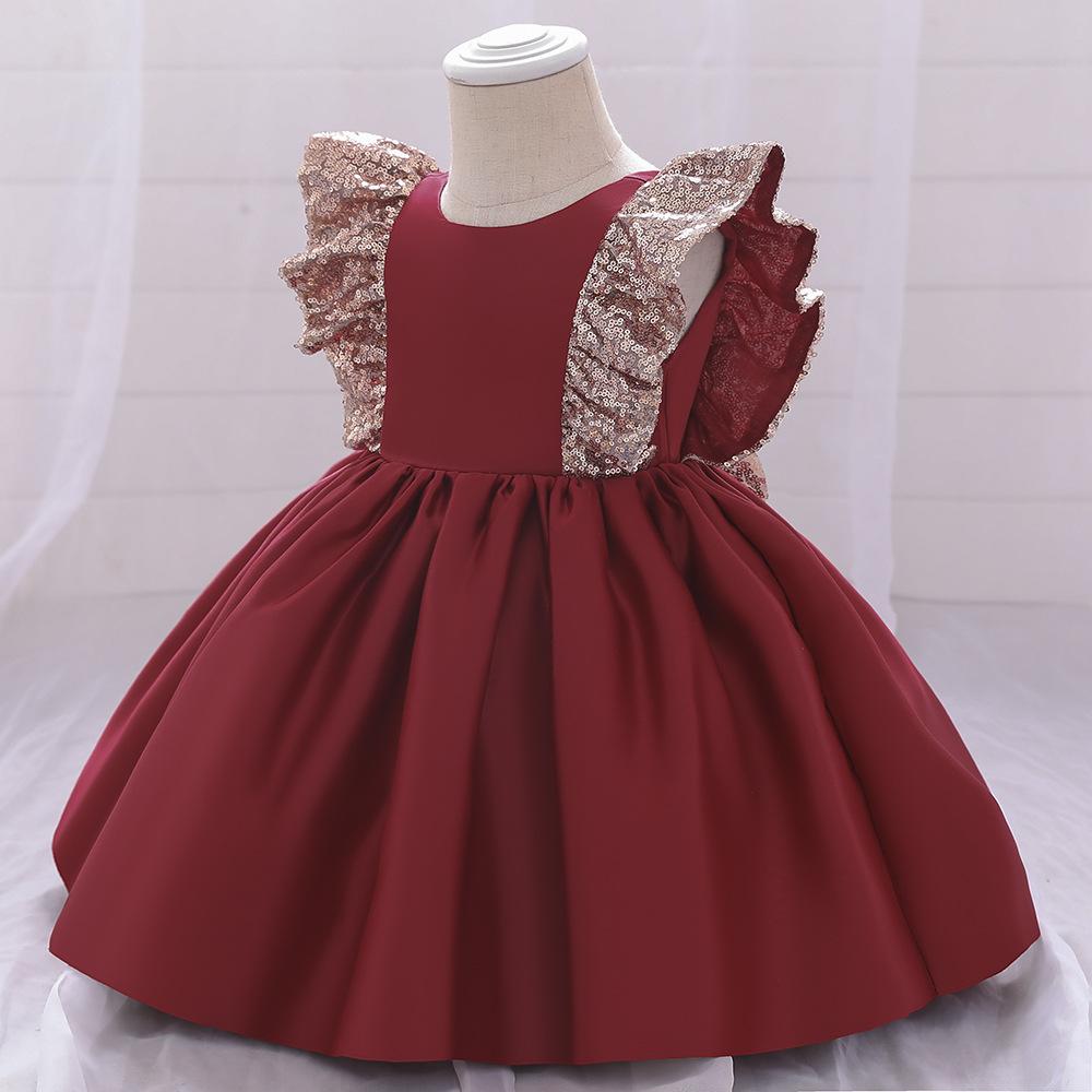 Summer Baby Girls Cute Bow Fluffy  Dress
