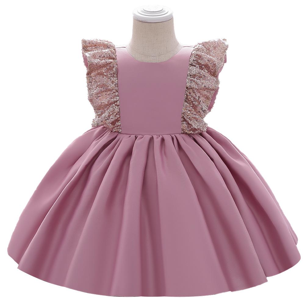 Summer Baby Girls Cute Bow Fluffy  Dress