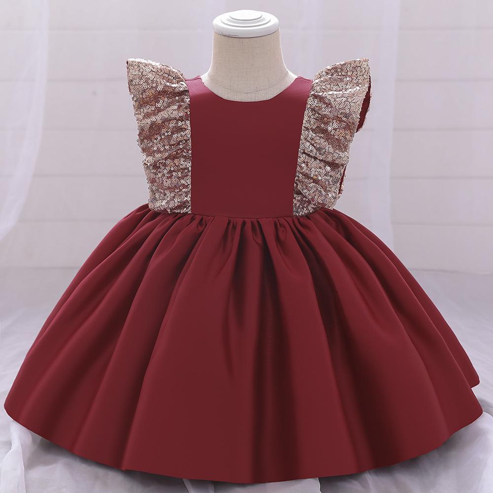 Summer Baby Girls Cute Bow Fluffy  Dress