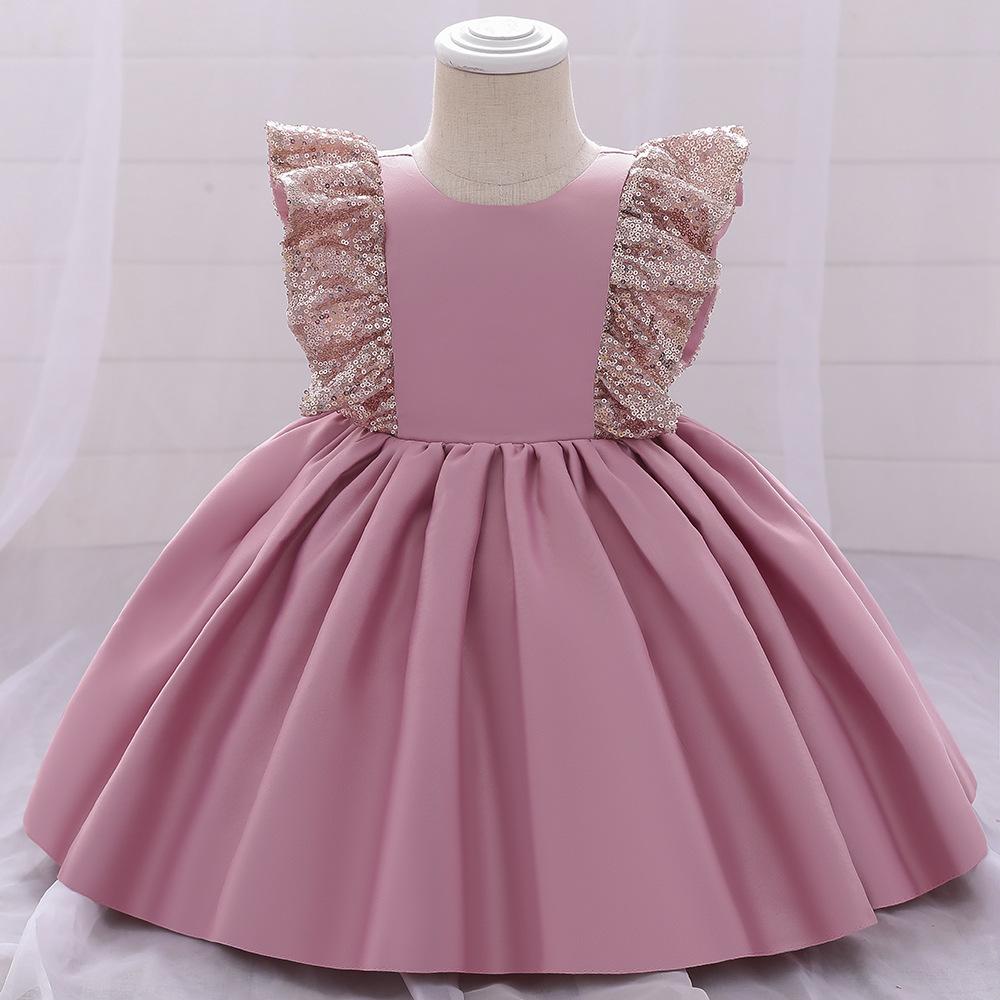 Summer Baby Girls Cute Bow Fluffy  Dress