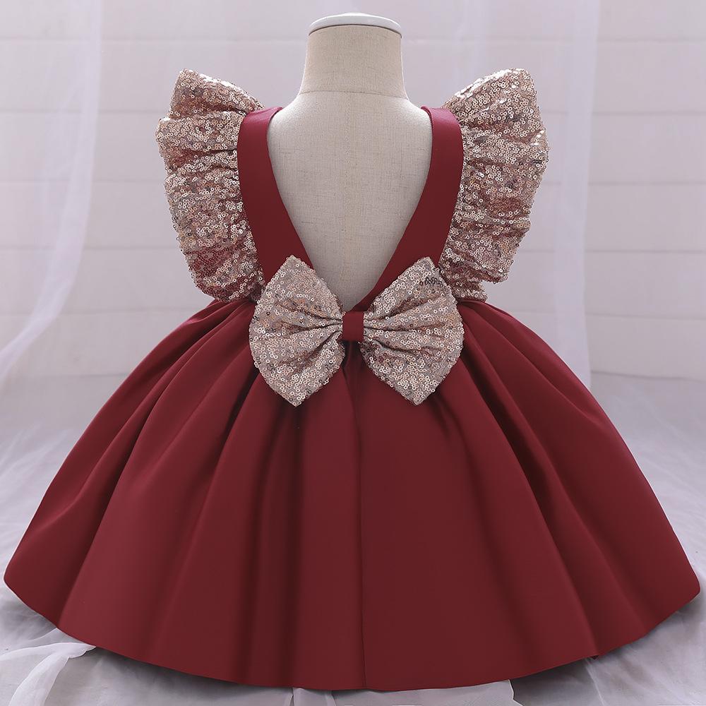 Summer Baby Girls Cute Bow Fluffy  Dress