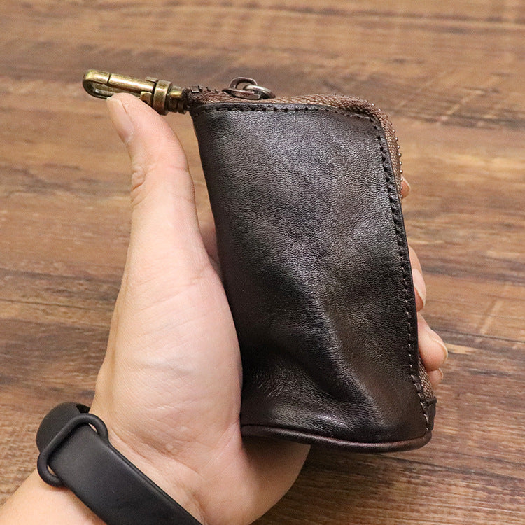 Large-capacity Waist Leather Key Bag