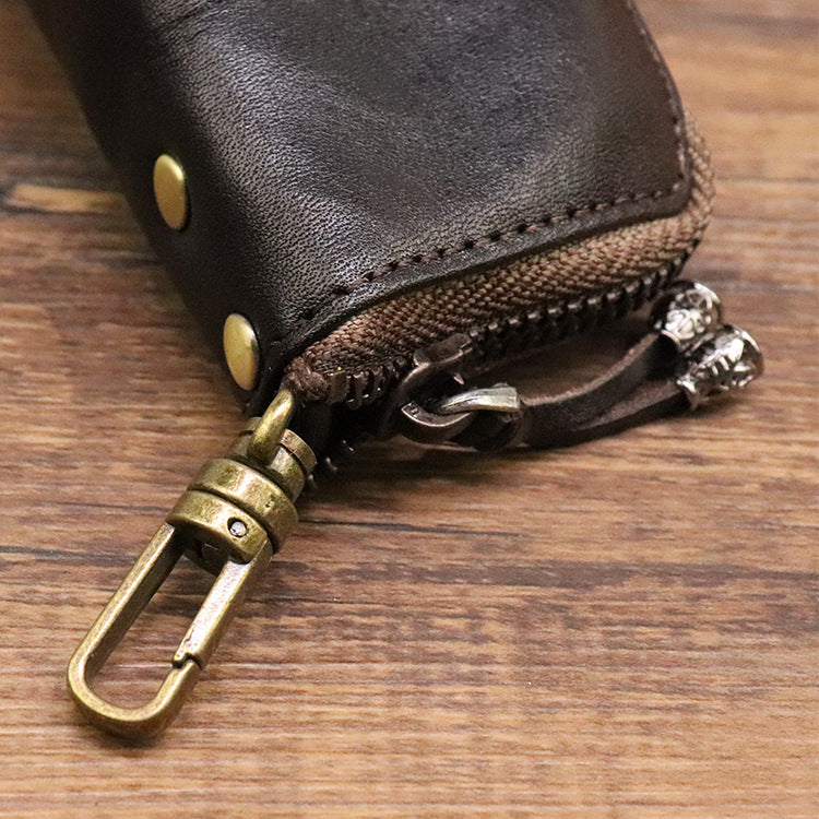 Large-capacity Waist Leather Key Bag
