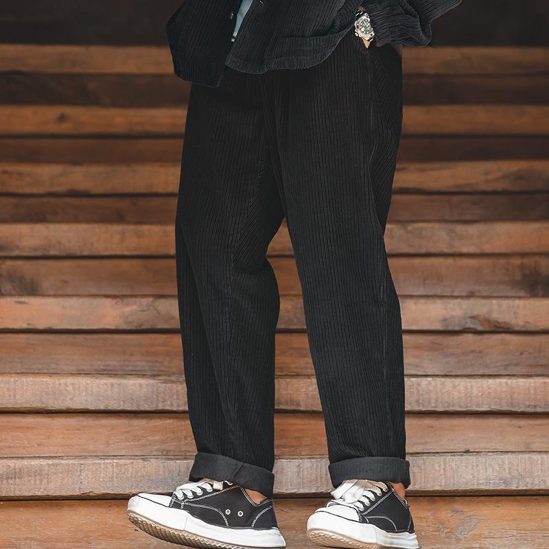 Winter Retro Plus Velvet Corduroy Pants