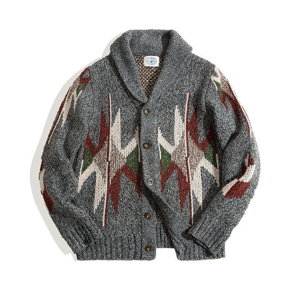 Retro Indian Navajo Cardigan Sweater Coat