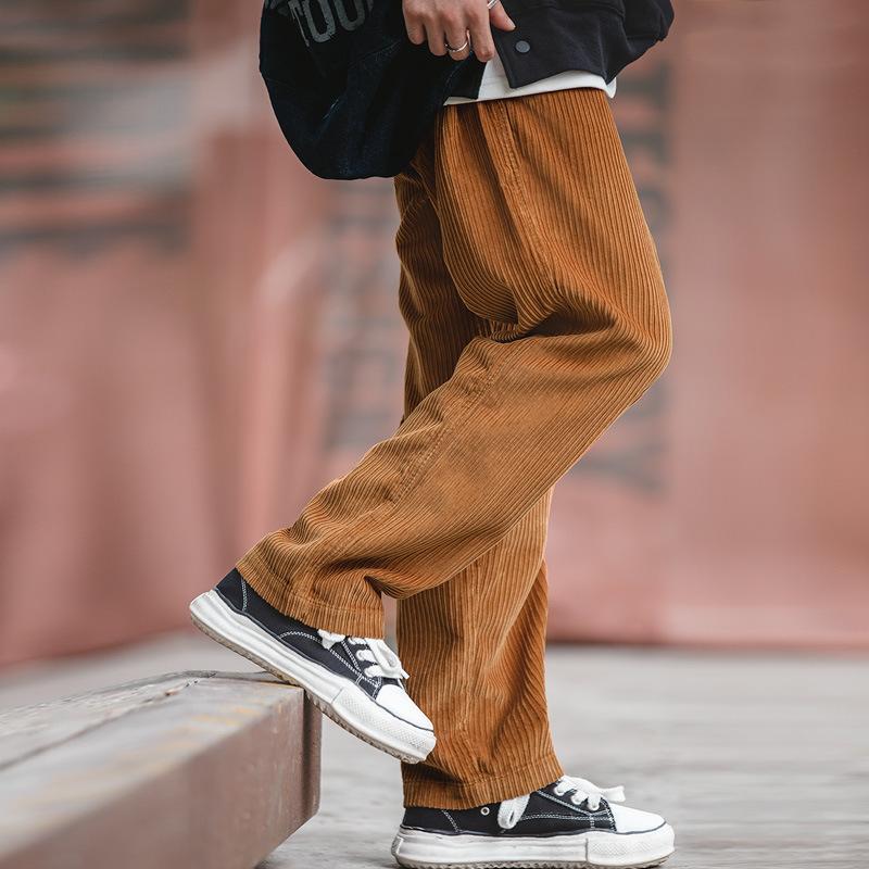 Winter Retro Plus Velvet Corduroy Pants