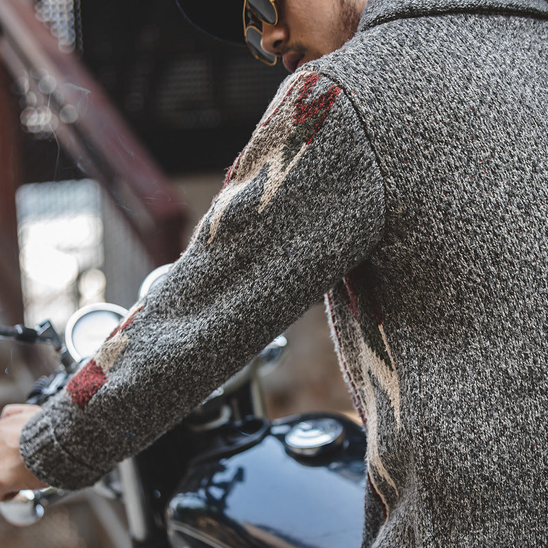 Retro Indian Navajo Cardigan Sweater Coat