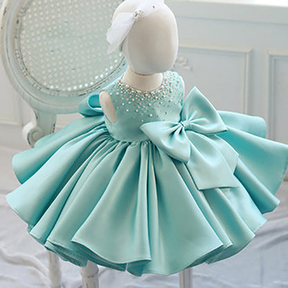 Elegant Baby Flower Girl Fluffy Dress