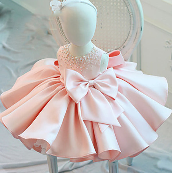 Elegant Baby Flower Girl Fluffy Dress