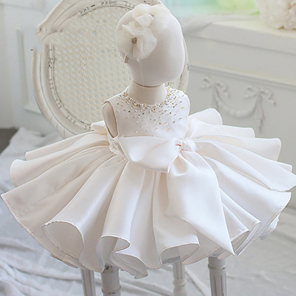 Elegant Baby Flower Girl Fluffy Dress