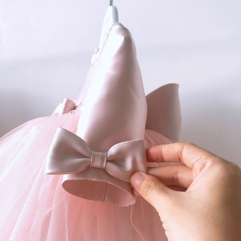 Cute Bow Fluffy Formal Dress