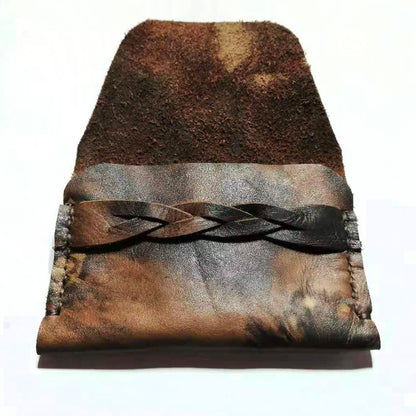Handmade Cowhide Change Card Case Retro Wallet