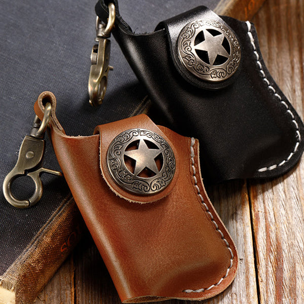 Lighter Leather Waist Hanging Holster