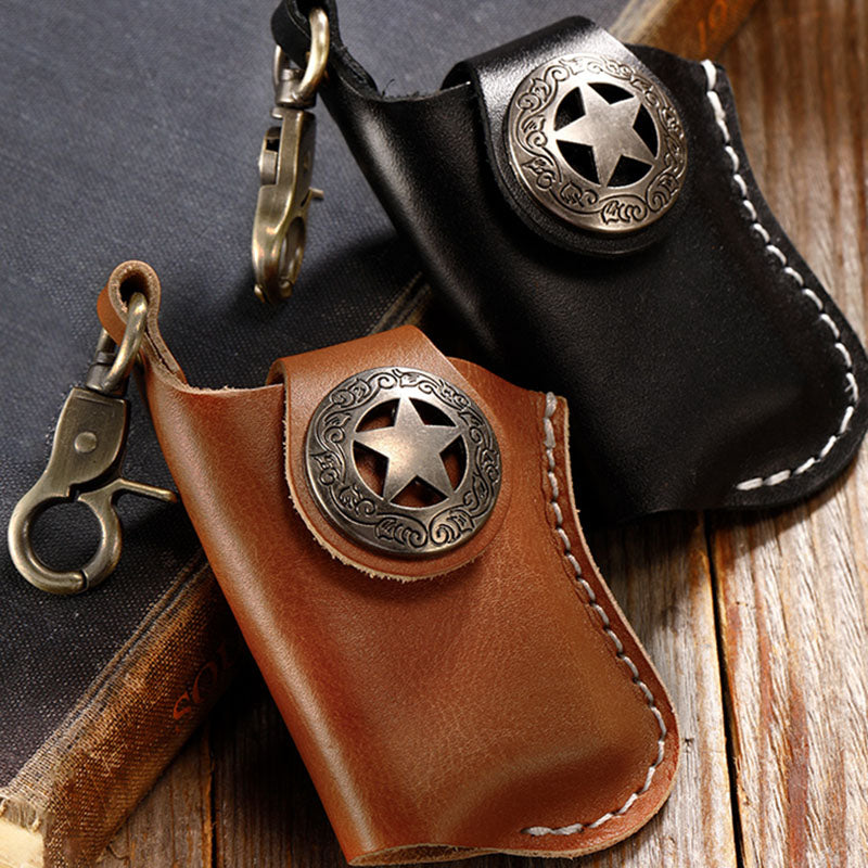 Lighter Leather Waist Hanging Holster