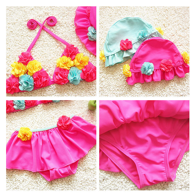 Summer Girls Floral Bikini Swimsuit