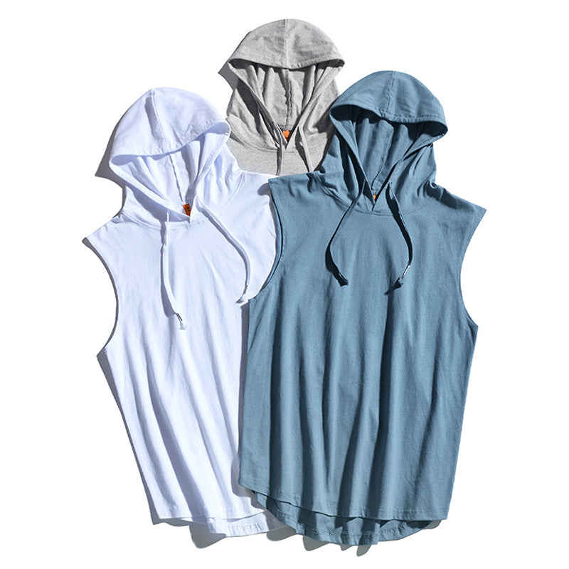 Loose Sleeveless Hoodie