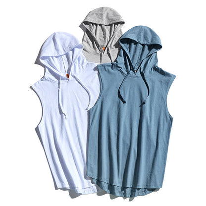 Loose Sleeveless Hoodie
