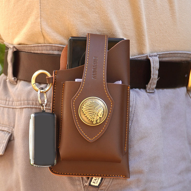 Handmade Magnetic Clasp Phone bag Waist Bag