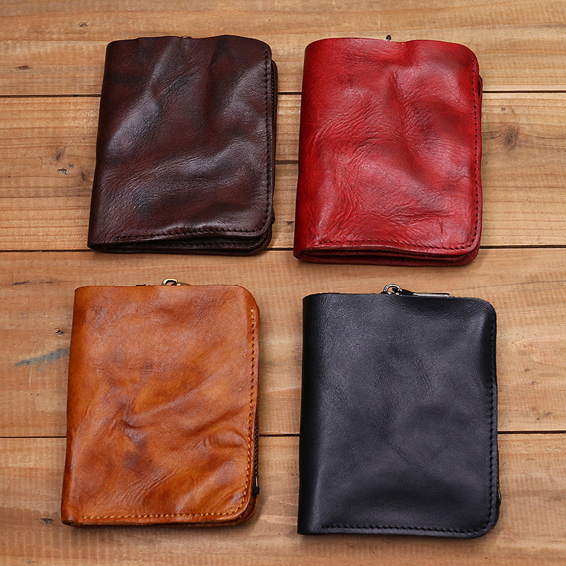 Vintage Handmade Leather Cash Wallet
