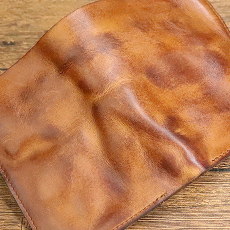 Brushed Vegetable Tanned Leather Wallet