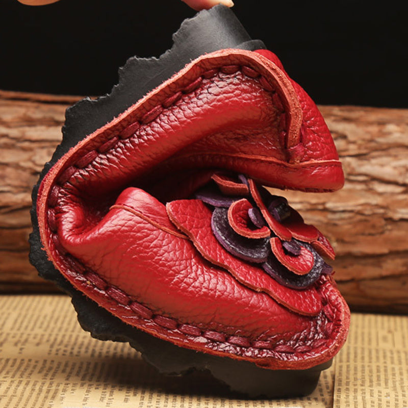 Handmade Soft Sole Casual Flower Flat Shoes