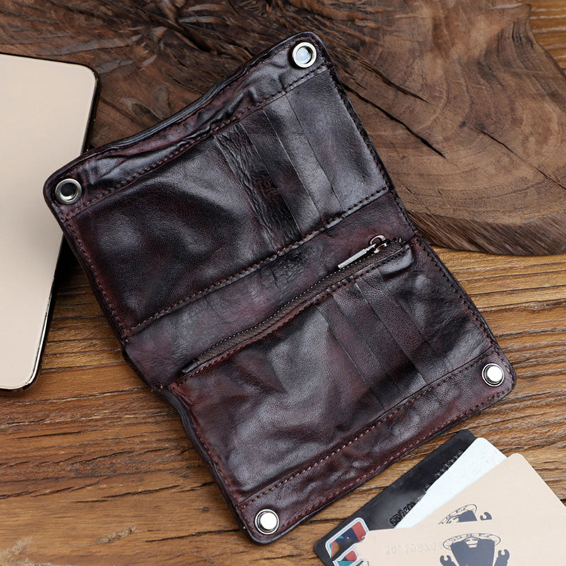 Leather Handmade Wallet High Capacity Wallet