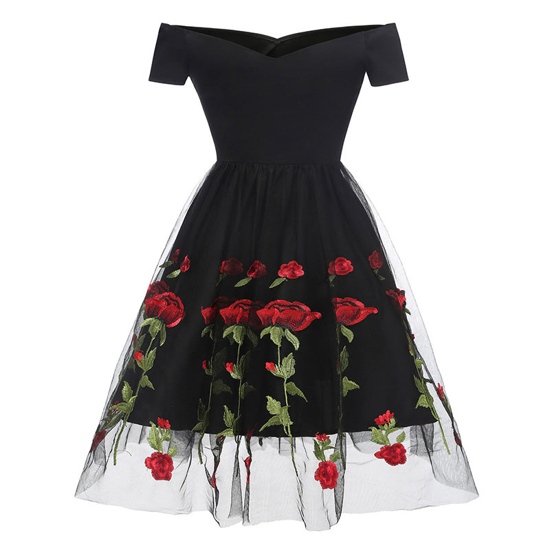 Summer Rose Lace Dress