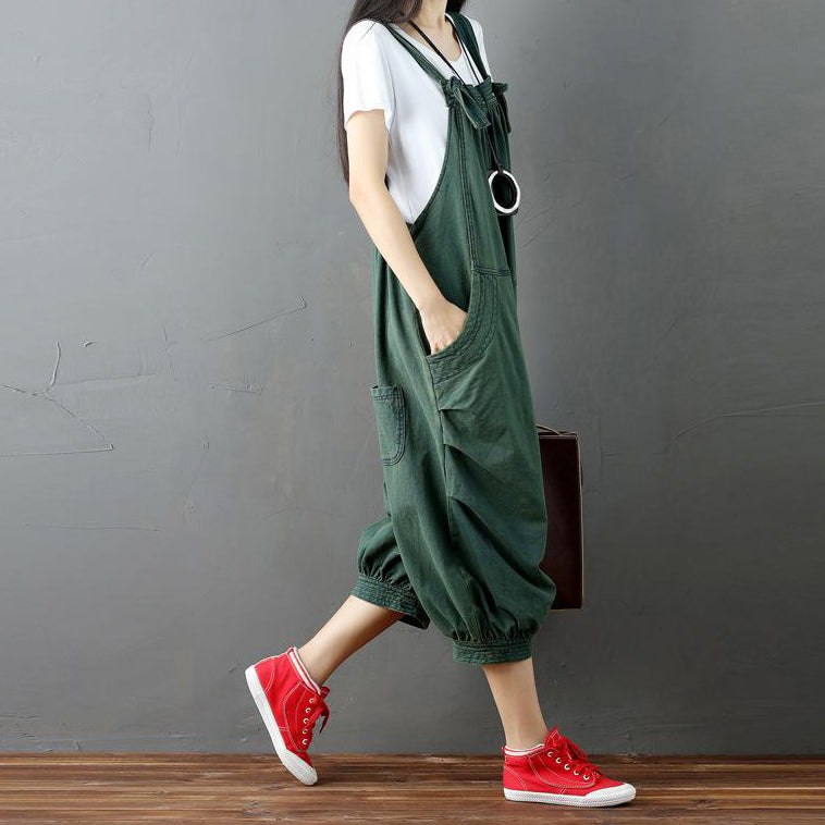 Denim Loose Overalls