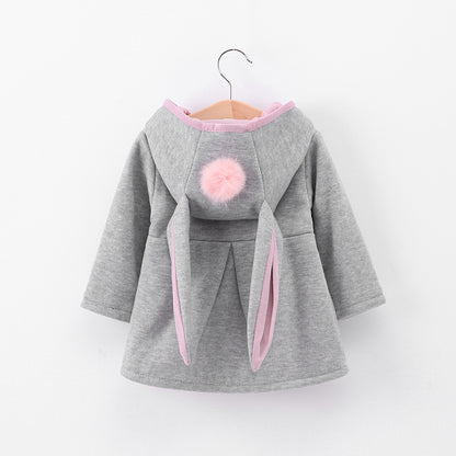 Kid's Cute Rabbit Ear Coat