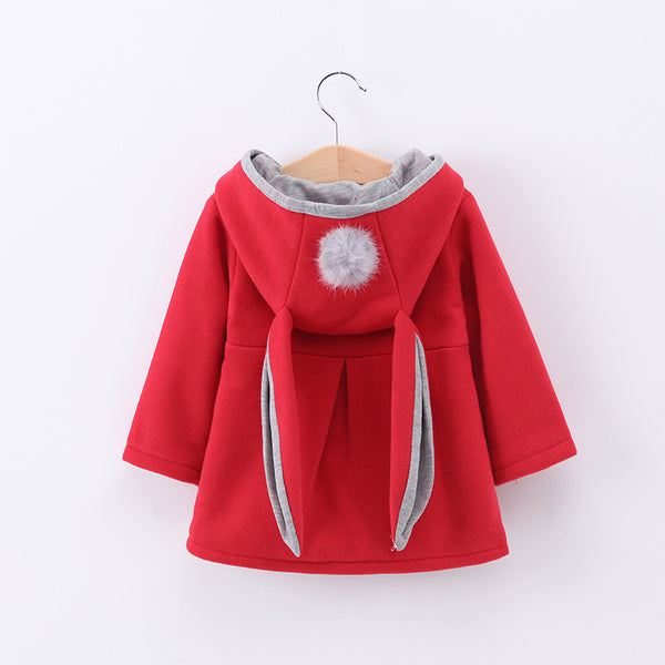 Kid's Cute Rabbit Ear Coat