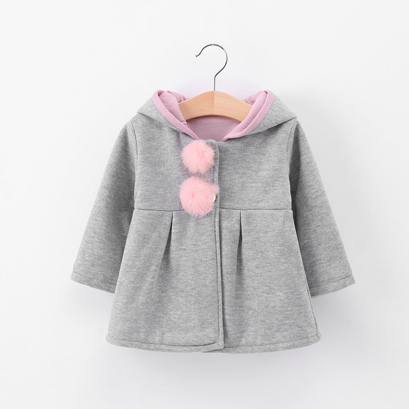 Kid's Cute Rabbit Ear Coat
