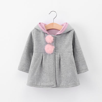 Kid's Cute Rabbit Ear Coat
