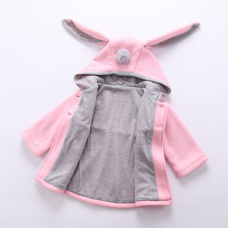 Kid's Cute Rabbit Ear Coat