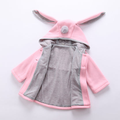 Kid's Cute Rabbit Ear Coat