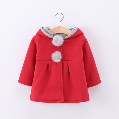 Kid's Cute Rabbit Ear Coat