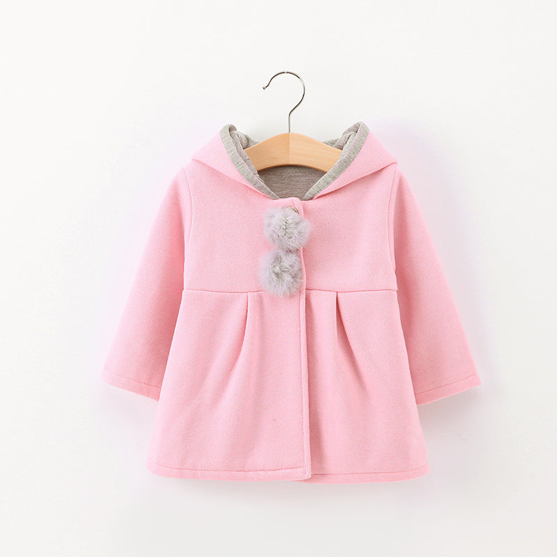 Kid's Cute Rabbit Ear Coat