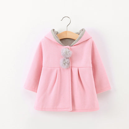 Kid's Cute Rabbit Ear Coat