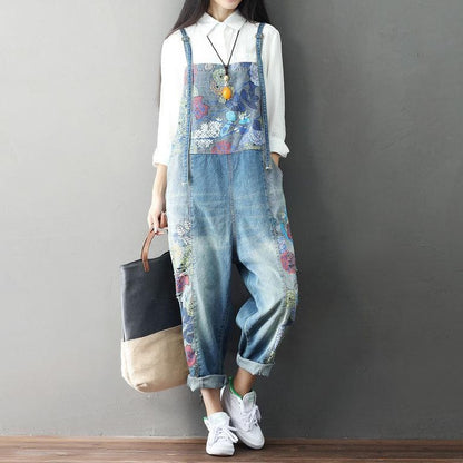 Loose Printed Overalls