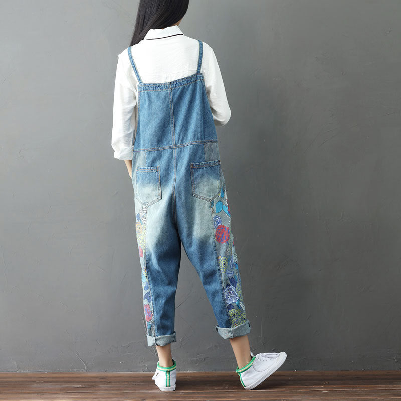 Loose Printed Overalls