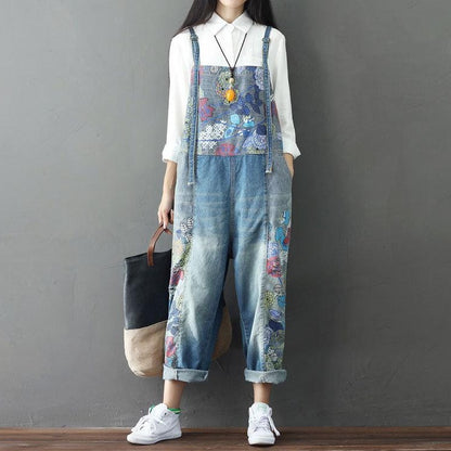 Loose Printed Overalls