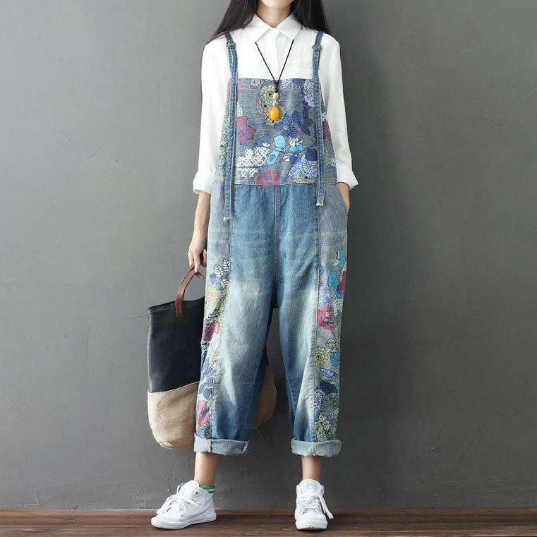 Loose Printed Overalls